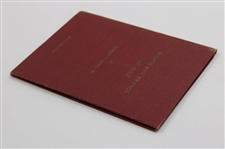 1935 Bobby Jones 'Rights and Wrongs of Golf' Red Hardcover Booklet (Roy L. Sullivan)