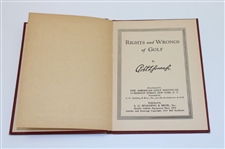 1935 Bobby Jones 'Rights and Wrongs of Golf' Red Hardcover Booklet (Roy L. Sullivan)
