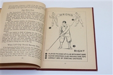 1935 Bobby Jones 'Rights and Wrongs of Golf' Red Hardcover Booklet (Roy L. Sullivan)