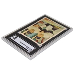 1957 Topps #47 Yankees Power Hitters Mickey Mantle & Yogi Berra Card SGC Very Good 3 #2608584