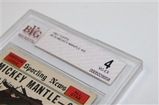1961 Topps #578 Mickey Mantle AS Card BVG VG-EX 4 #0005029958
