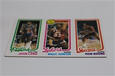 1980 Topps John Long, Magic Johnson (Rookie) & Ron Boone Card
