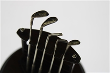 St. Andrews Golf Productions Presents Young Tom's Clubs w/Old & Young Tom Glass Dome in Original Box