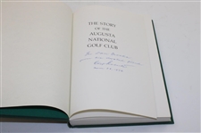 Clifford Roberts Signed 1976 'The Story Of The Augusta National Golf Club' in Slip Case JSA ALOA
