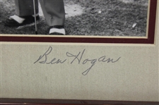 Ben Hogan Signed Matted Photo w/ Middlecoff & Other - Framed JSA ALOA