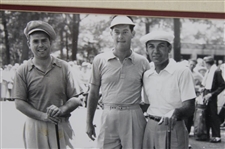 Ben Hogan Signed Matted Photo w/ Middlecoff & Other - Framed JSA ALOA