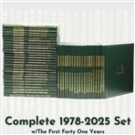 Complete Run from First Forty One Years to 2025 Masters Tournament Green Annual Books
