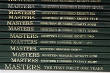 Complete Run from First Forty One Years to 2025 Masters Tournament Green Annual Books