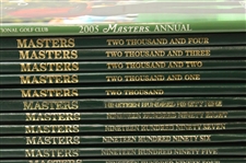 Complete Run from First Forty One Years to 2025 Masters Tournament Green Annual Books
