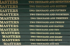 Complete Run from First Forty One Years to 2025 Masters Tournament Green Annual Books