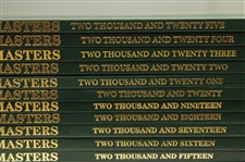 Complete Run from First Forty One Years to 2025 Masters Tournament Green Annual Books