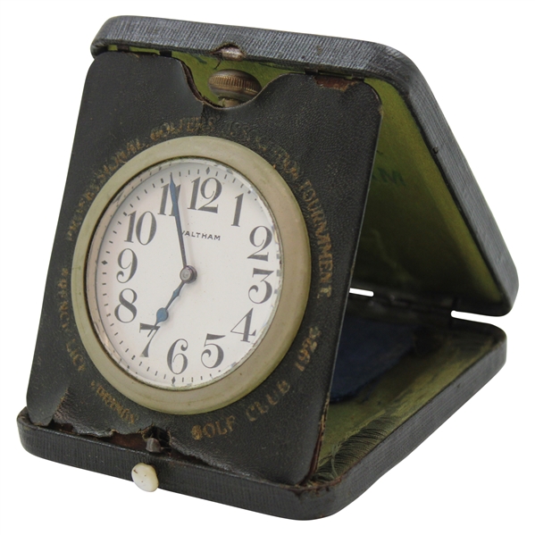 1924 PGA Championship at French Lick Waltham Stand/Travel Clock - Rare & Works!