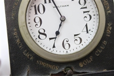 1924 PGA Championship at French Lick Waltham Stand/Travel Clock - Rare & Works!