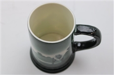 Pre-1906 Lenox Green Painted Golfer, Caddy & Clubhouse Scene Stein/Mug