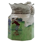 1930's Shelly Late Foley Golfing F-O-R-E Pitcher
