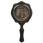 Vintage Relief Lady Golfer Mirror