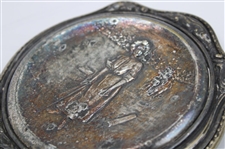 Vintage Relief Lady Golfer Mirror