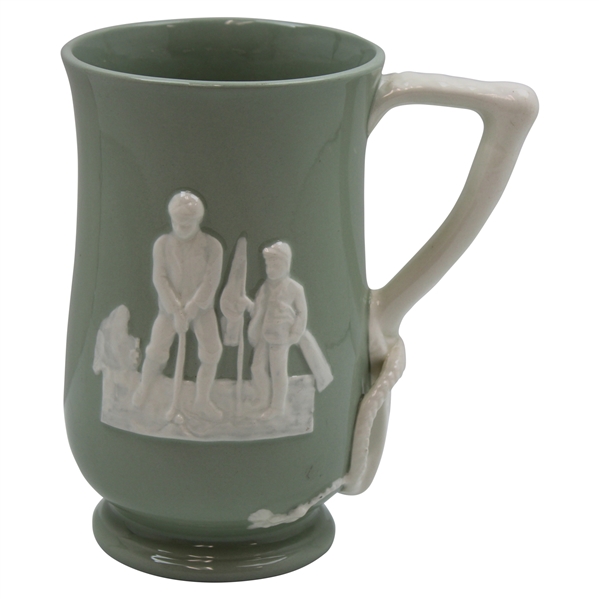 Vintage Copeland Spode England Light Green Pitcher 