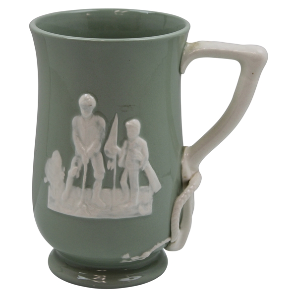 Vintage Copeland Spode England Light Green Pitcher- Fortuna