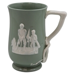 Vintage Copeland Spode England Light Green Pitcher- Fortuna