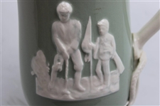 Vintage Copeland Spode England Light Green Pitcher- Fortuna