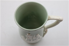 Vintage Copeland Spode England Light Green Pitcher- Fortuna