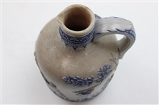 c.1900 Simon Peter Gerz of Lohr Ges Gesch German Golf Scene Gray Growler Jug
