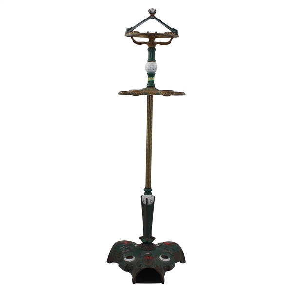 c1920s Wellington-Stone Parlor Putter 3 Holder Stand - Repainted & Partial Restored