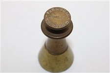 c.1910 Far & Sure Sand Tee Mold - Brass & Copper