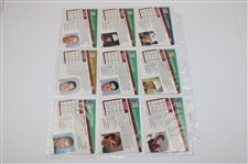 Twenty Nine (29) Signed Pro-Set Cards Incl. Player & Trevino JSA ALOA