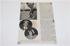 Ben Hogan Signed Magazine Page JSA ALOA