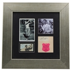 A. H. Padgham Display w/ 1936 Ticket, Signed Cut, Photo & More - Framed JSA ALOA