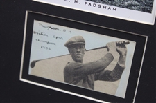 A. H. Padgham Display w/ 1936 Ticket, Signed Cut, Photo & More - Framed JSA ALOA
