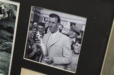 A. H. Padgham Display w/ 1936 Ticket, Signed Cut, Photo & More - Framed JSA ALOA