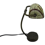 Golfer Stained Glass Motif Desk Lamp