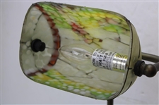 Golfer Stained Glass Motif Desk Lamp
