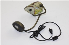 Golfer Stained Glass Motif Desk Lamp