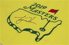 Tiger Woods Signed 2019 Masters Embroidered Flag UDA Ltd Ed #449/1000 #BAM164479