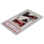 2001 Tiger Woods Upper Deck Tiger Slam Employee Only Bay Hill Inv Worn Red & Black Shirt Card 149/325 PSA GEM MT 10!