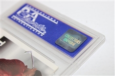 2001 Tiger Woods Upper Deck Tiger Slam Employee Only Bay Hill Inv Worn Red & Black Shirt Card 149/325 PSA GEM MT 10!
