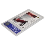 2001 Tiger Woods Upper Deck Tiger Slam Employee Only Bay Hill Inv Worn Red & Black Shirt Card 149/325 PSA GEM MT 10!