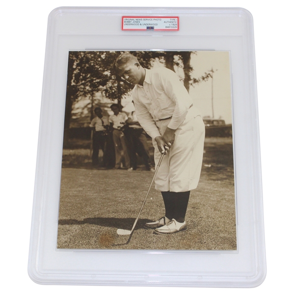 1929 Bobby Jones US Open at Winged Foot Original Type 1 Underwood & Underwood Photo PSA Authentic #84810225