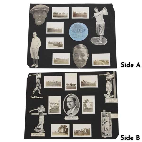 1926 Bobby Jones & Walter Hagen Highland Golf & CC Photo Collage
