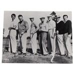 The Caddy Movie Dean Martin, Snead, & Others Posed B & W Presentation Photo