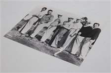 'The Caddy' Movie Dean Martin, Snead, & Others Posed B & W Presentation Photo