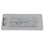 Sam Snead Signed Check for 1980 Masters Tickets PSA/DNA Gem Mt 10 #83511532