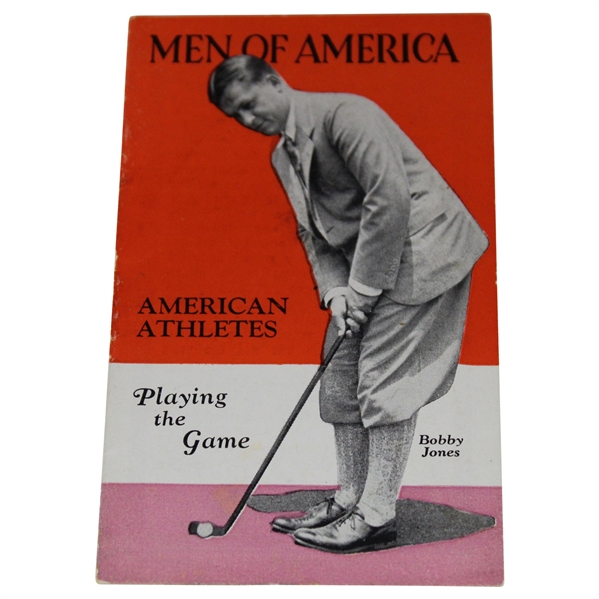 1929 Bobby Jones Cover Men Of America No. 35 Sports Booklet - Great Condition