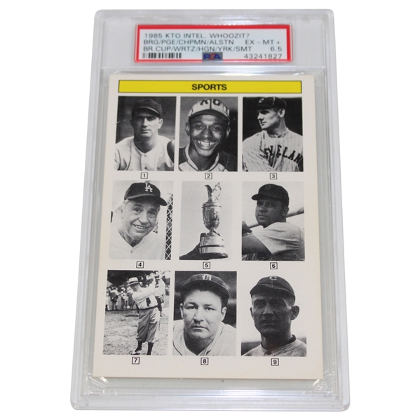 1985 Kto Intel Whoozit Walter Hagen, Satchel Paige & Others Card PSA Ex-Mt 6.5 #43241827