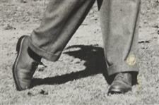 Ben Hogan Post Swing B & W Photo On Board