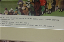 Bobby Jones Putting At St. Andrews 1930 British Amateur - Framed